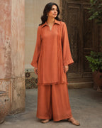 Aiza Rust Embroidered Set - image 1