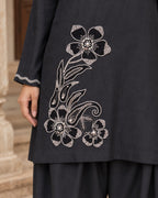 Eshal Charcoal Farshi Shalwar Set