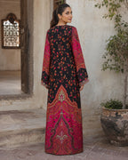 Gulnaar Black Printed Kaftan