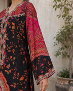 Gulnaar Black Printed Kaftan