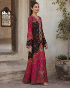 Gulnaar Black Printed Kaftan