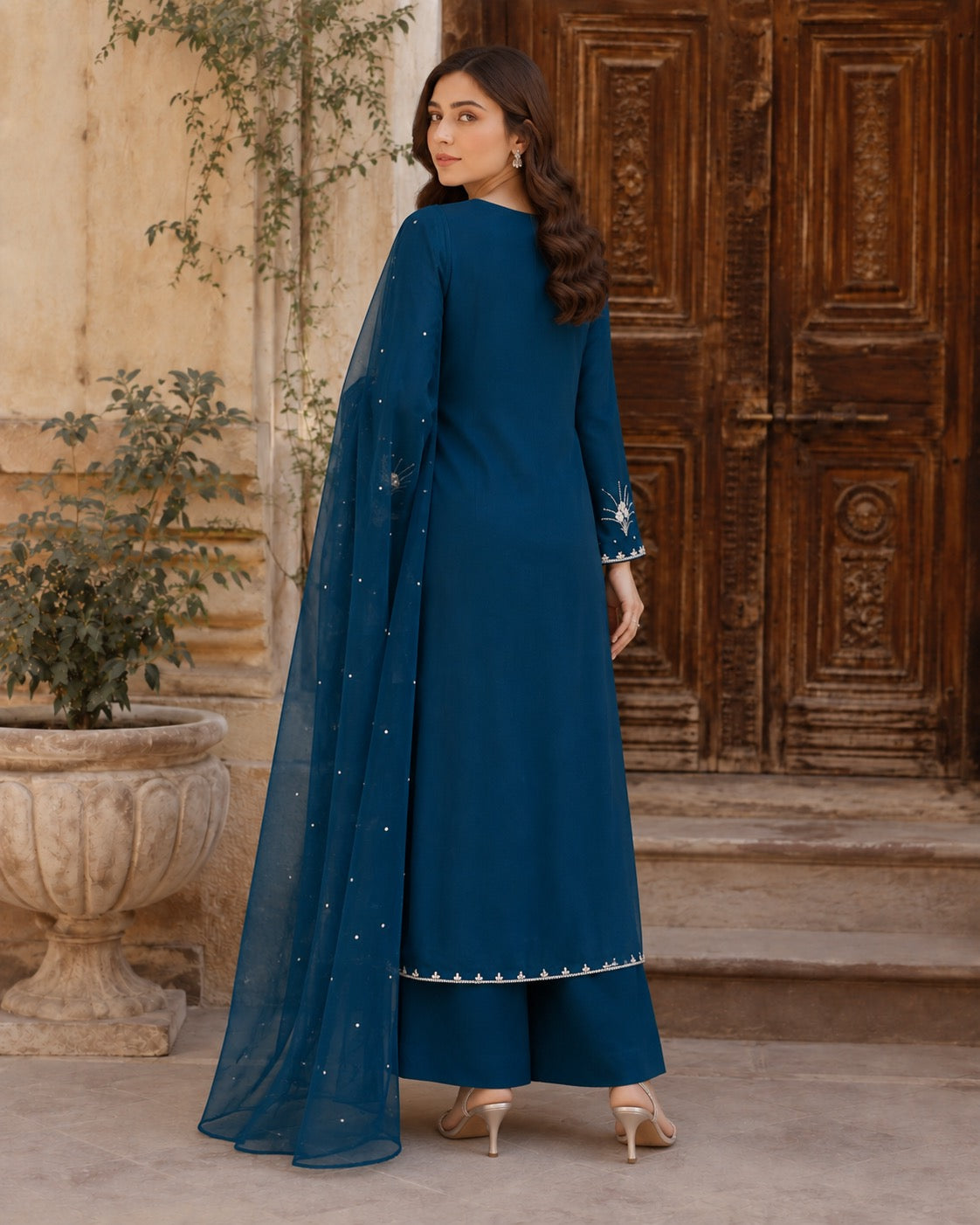 Mahnoor Petrol Blue Ensemble