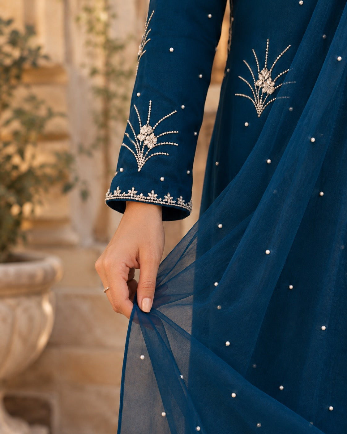 Mahnoor Petrol Blue Ensemble