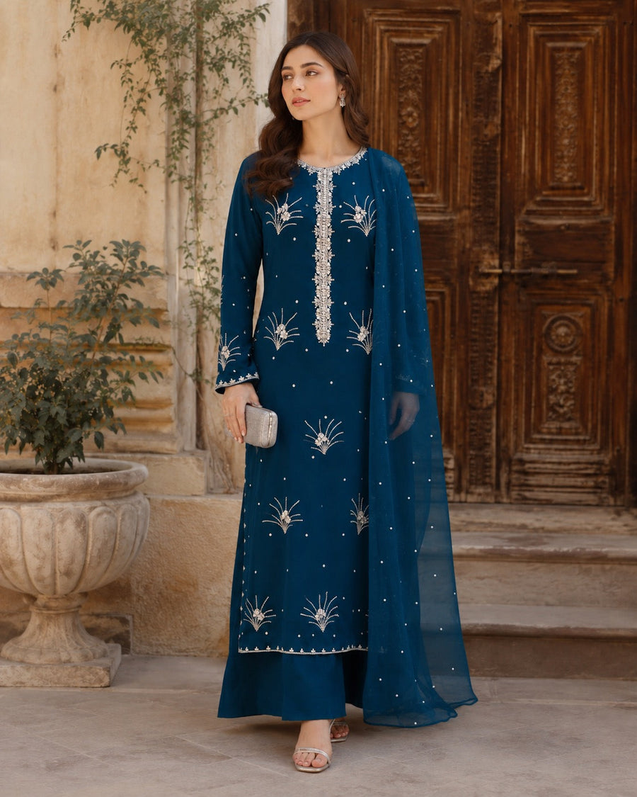 Mahnoor Petrol Blue Ensemble