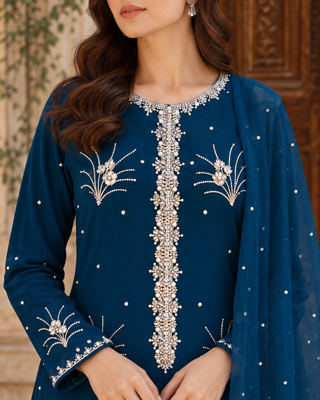 Mahnoor Petrol Blue Ensemble