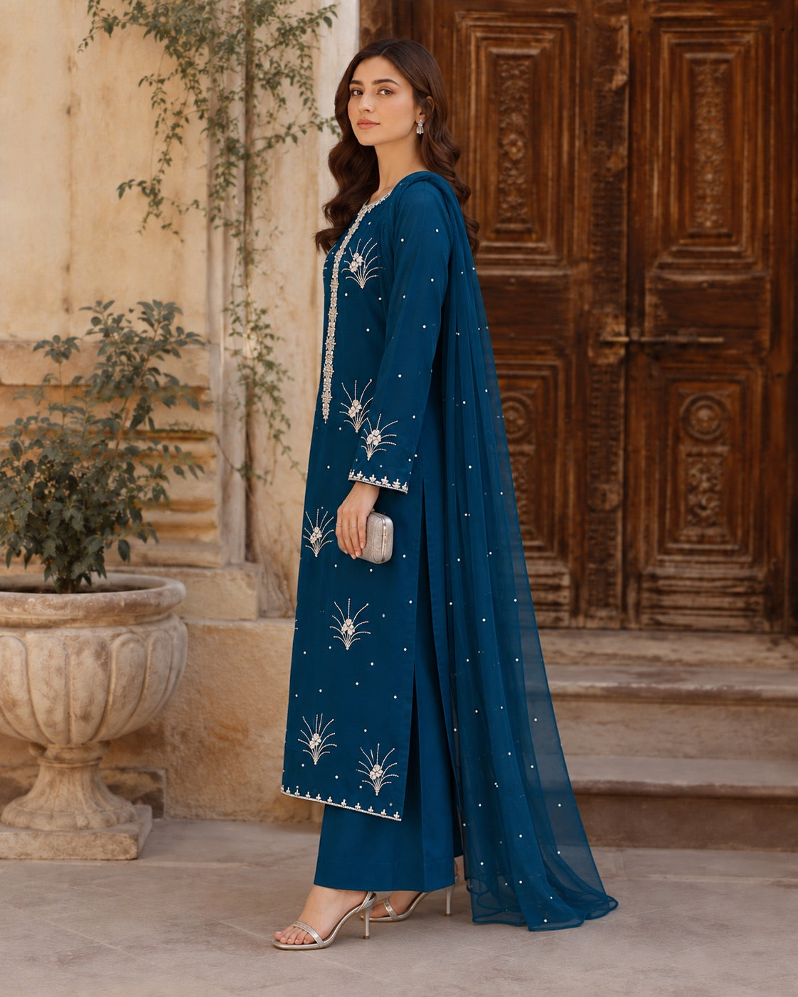 Mahnoor Petrol Blue Ensemble