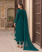 Marziya Emerald Shamoz Silk Suit