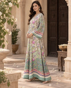 Meher Mint Floral Kaftan - image 2