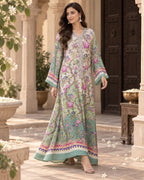 Meher Mint Floral Kaftan - image 3