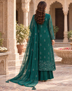 Rania Emerald Embroidered Four-Piece